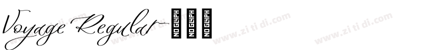 Voyage Regular字体转换